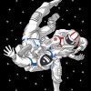 Astronauts Jiu Jitsu Diamond Painting