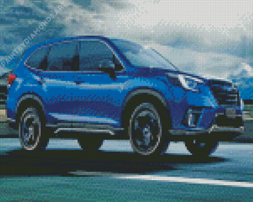 Blue Subaru Forester Diamond Painting