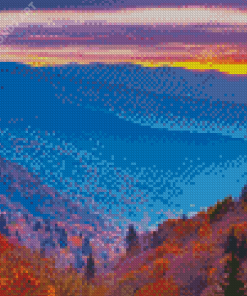 Fall Tennessee Mountains Diamond Painting