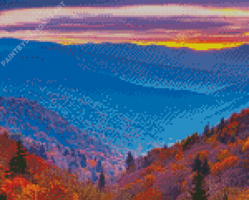 Fall Tennessee Mountains Diamond Painting