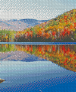 Foliage Lake Champlain Vermont Diamond Painting