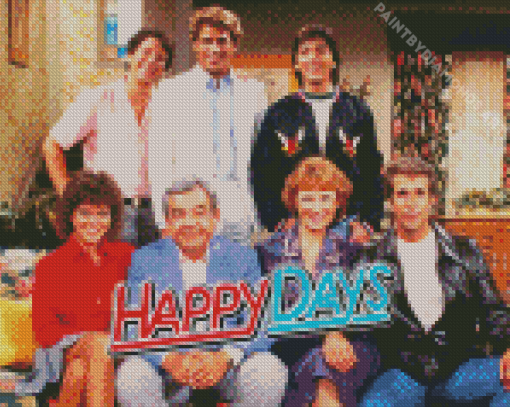 Happy Days Sitcom Characters Diamond Painting