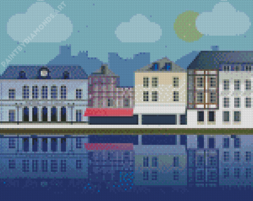 Honfleur Poster Diamond Painting