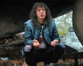 Joseph Quinn As A Teenage Eddie Munson In Stranger Things Diamond Painting