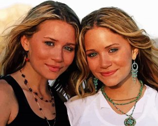 Mary Kate And Ashley Olsen The Challenge Diamond Painting