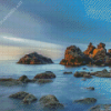 Mediterranean Seascape Rocks Diamond Painting