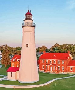 Michigan Fort Gratiot Lighthouse Diamond Painting