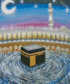 Moon Over Kaaba Diamond Painting