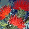 Pohutukawa Flower Illustration Diamond Painting