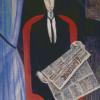 Portrait Of A Man With A Newspaper By Andre Derain Diamond Painting