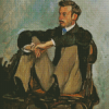 Portrait Of Renoir By Frederic Bazille Diamond Painting