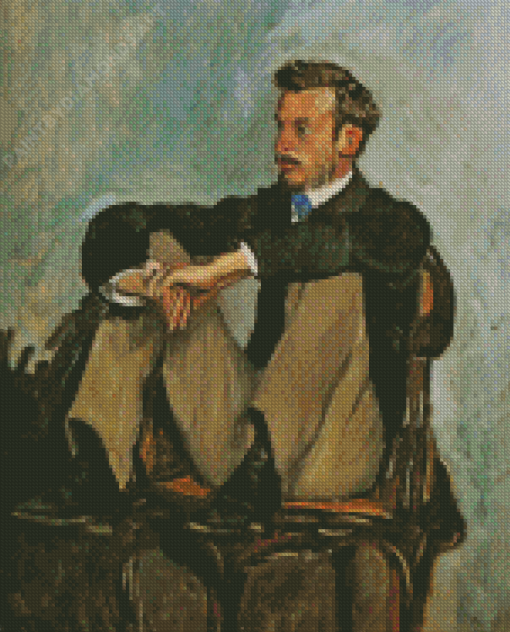 Portrait Of Renoir By Frederic Bazille Diamond Painting