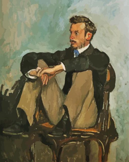 Portrait Of Renoir By Frederic Bazille Diamond Painting