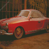 Red Volkswagen Karmann Ghia Diamond Painting