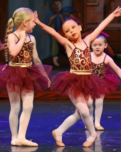 Three Ballerina Children Diamond Painting