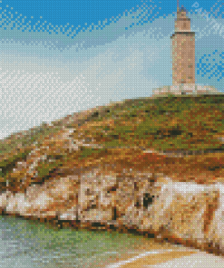 Tower Of Hercules Galicia Diamond Painting