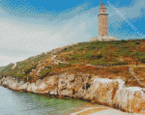 Tower Of Hercules Galicia Diamond Painting