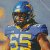 Wvu American Football Player Diamond Painting