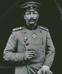 Black And White Kaiser Wilhelm Diamond Painting