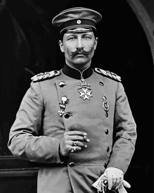 Black And White Kaiser Wilhelm Diamond Painting