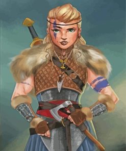 Brave Woman Warrior Art Diamond Painting