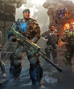 Gears Of War Video Game Diamond Painting