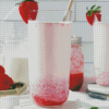 Korean Strawberry Milk Diamond Painting