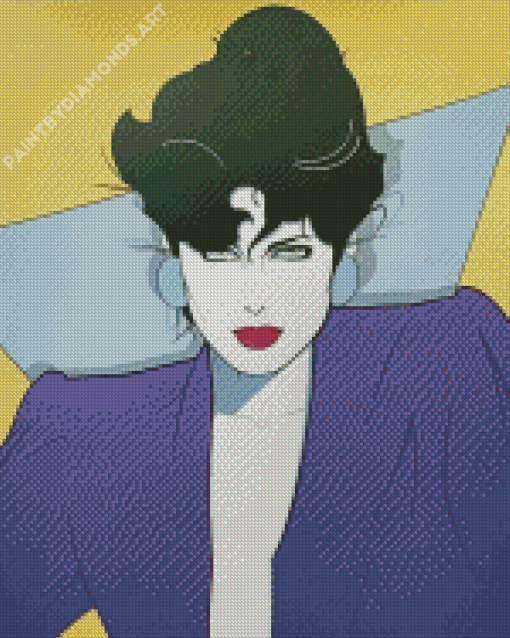 Lady By Patrick Nagel Diamond Painting