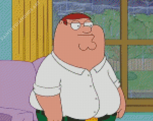 Peter Griffin Character Diamond Painting