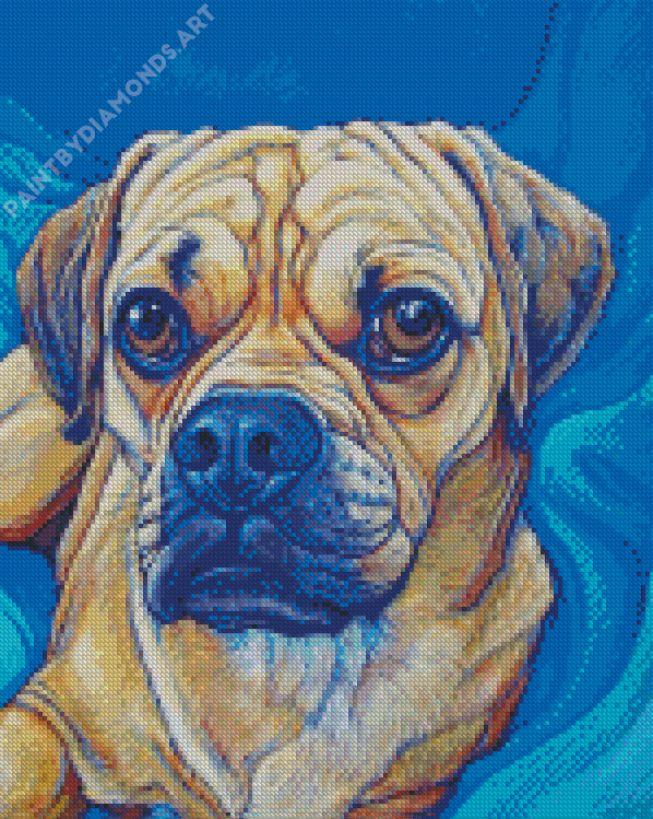 Puggle Dog Art Diamond Painting