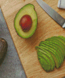 Sliced Avocado Fruit Diamond Painting