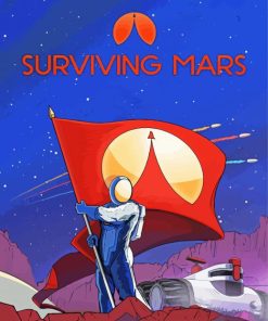 Surviving Mars Space Race Poster Diamond Painting