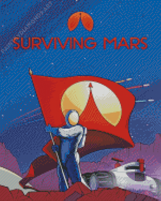 Surviving Mars Space Race Poster Diamond Painting