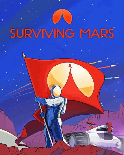 Surviving Mars Space Race Poster Diamond Painting