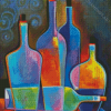 Abstract Glass Bottles Diamond Painting