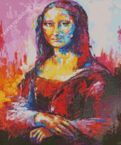 Abstract Mona Lisa Diamond Painting