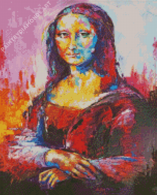 Abstract Mona Lisa Diamond Painting