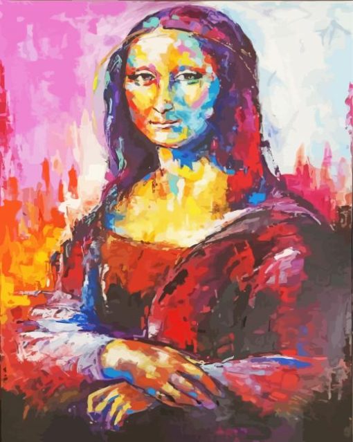 Abstract Mona Lisa Diamond Painting