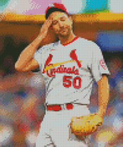 Adam Wainwright Cardinals Player Diamond Painting