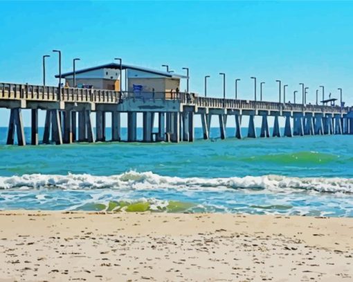 Alabama Gulf Shores Beach Pier Diamond Painting