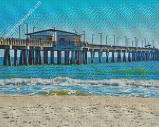 Alabama Gulf Shores Beach Pier Diamond Painting