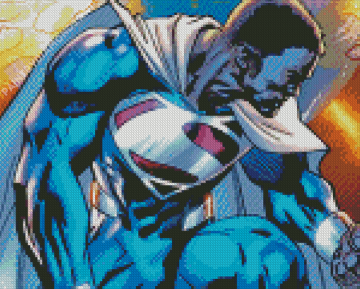 Black Superman Animation Diamond Painting