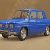 Blue Vintage Renault Car Diamond Painting