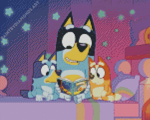 Bluey Bandit Bingo Diamond Painting