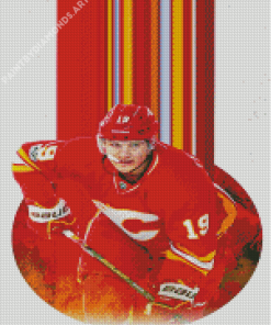 Calgary Flames Player Poster Diamond Painting