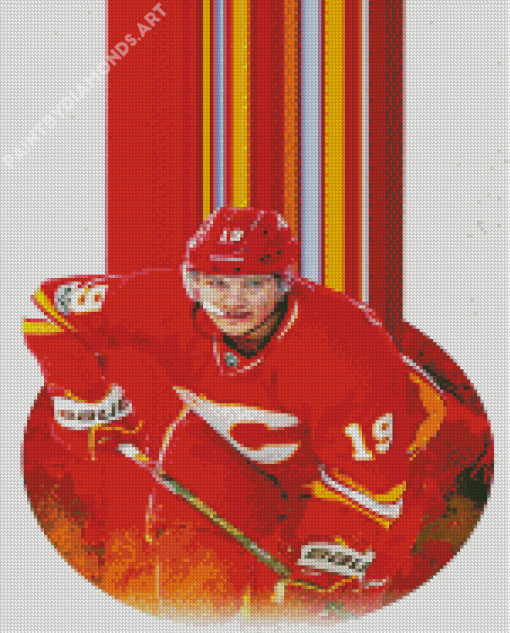 Calgary Flames Player Poster Diamond Painting