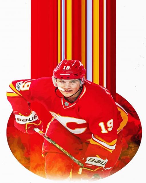 Calgary Flames Player Poster Diamond Painting