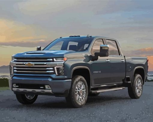 Chevrolet Silverado Truck Diamond Painting