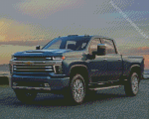 Chevrolet Silverado Truck Diamond Painting