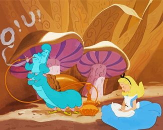 Disney Alice And Smoking Caterpillar Diamond Painting
